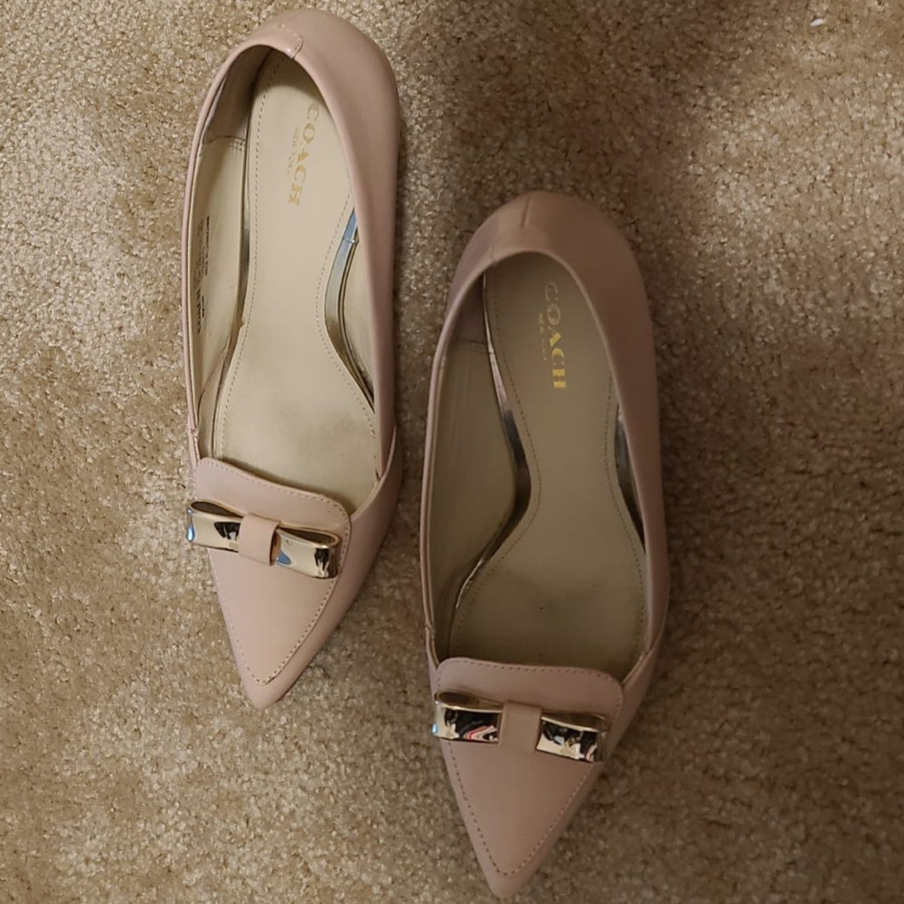 Baby Pink Coach pumps 8.5